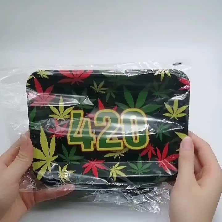 Metal Trays Sublimation Blanks Raw Trays Custom Serving Weed Tin