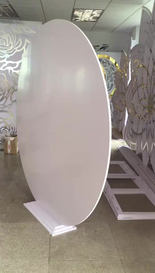 White 2m Round Circle Acrylic Pvc Decoration Wedding Backdrop Buy