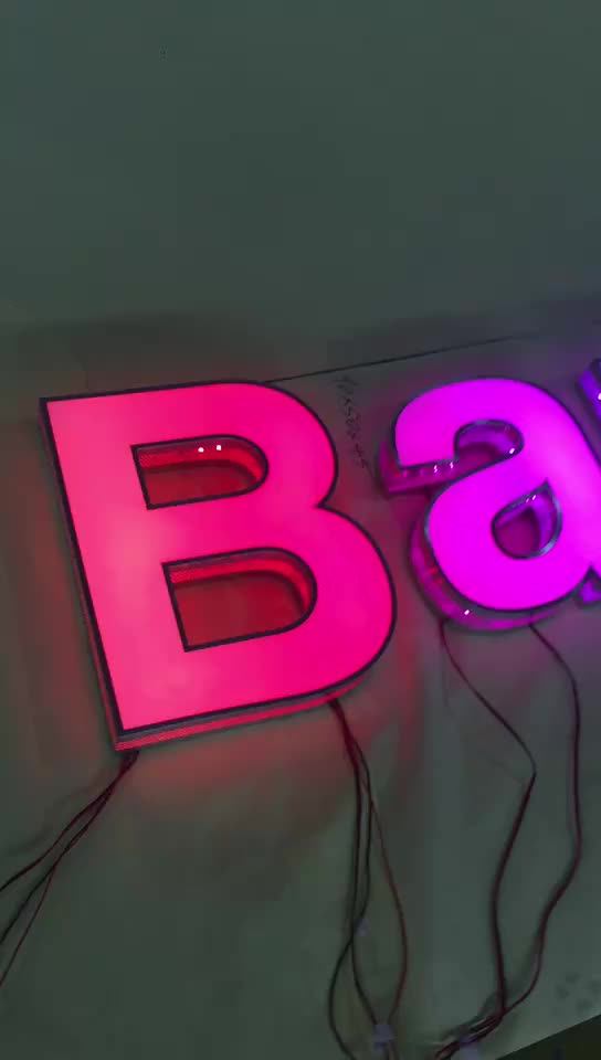 Custom Luminous Building Signage Maker Supplier Frontlit Led Sign