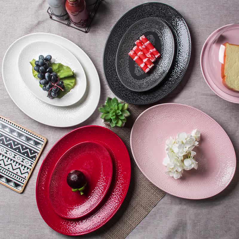 Home New Design Cheap 814 Inch Colorful Dinner Plates Ceramic