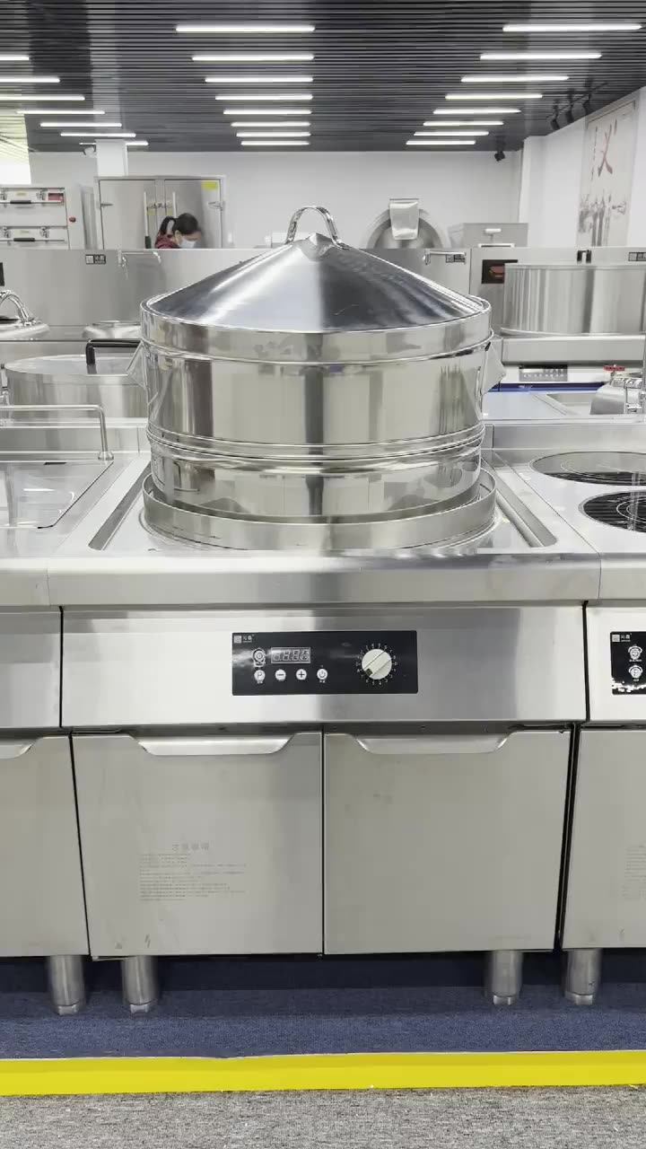 Stainless Steel Commercial Induction Electric Dim Sum Steamer Cooker