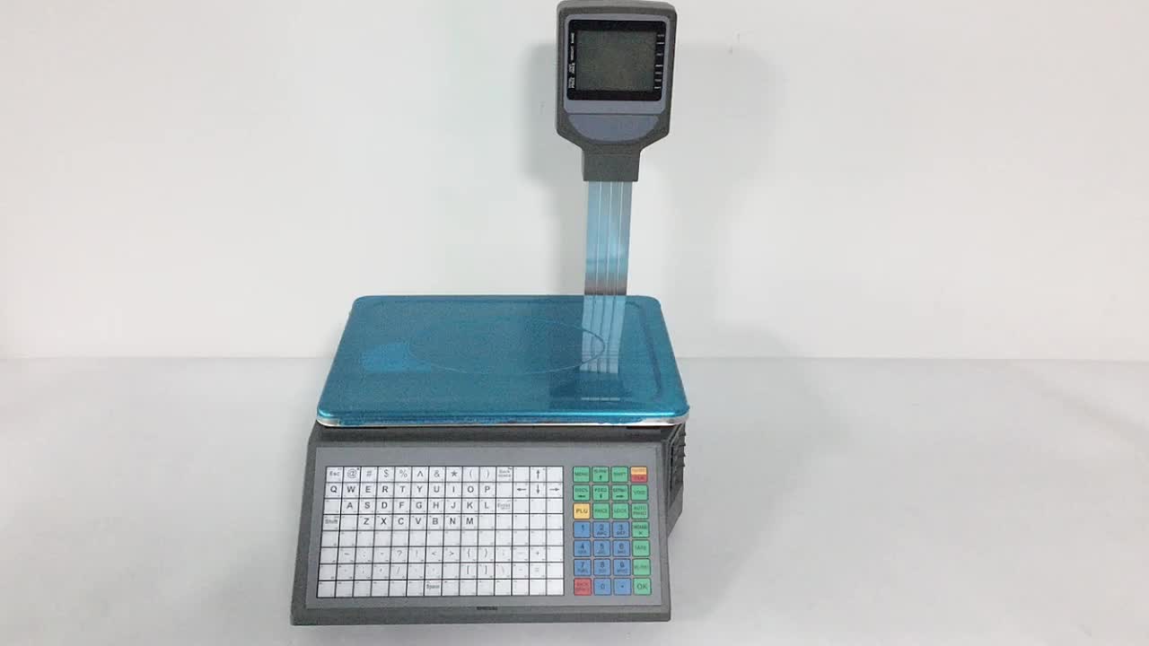 30kg Commercial Food Retail Deli Scales With Label Printer With Plu Key - Buy Digital Price Computing Scale,Weighing Scale With Printer,Electronic Price Computing Scales Product on Alibaba.com