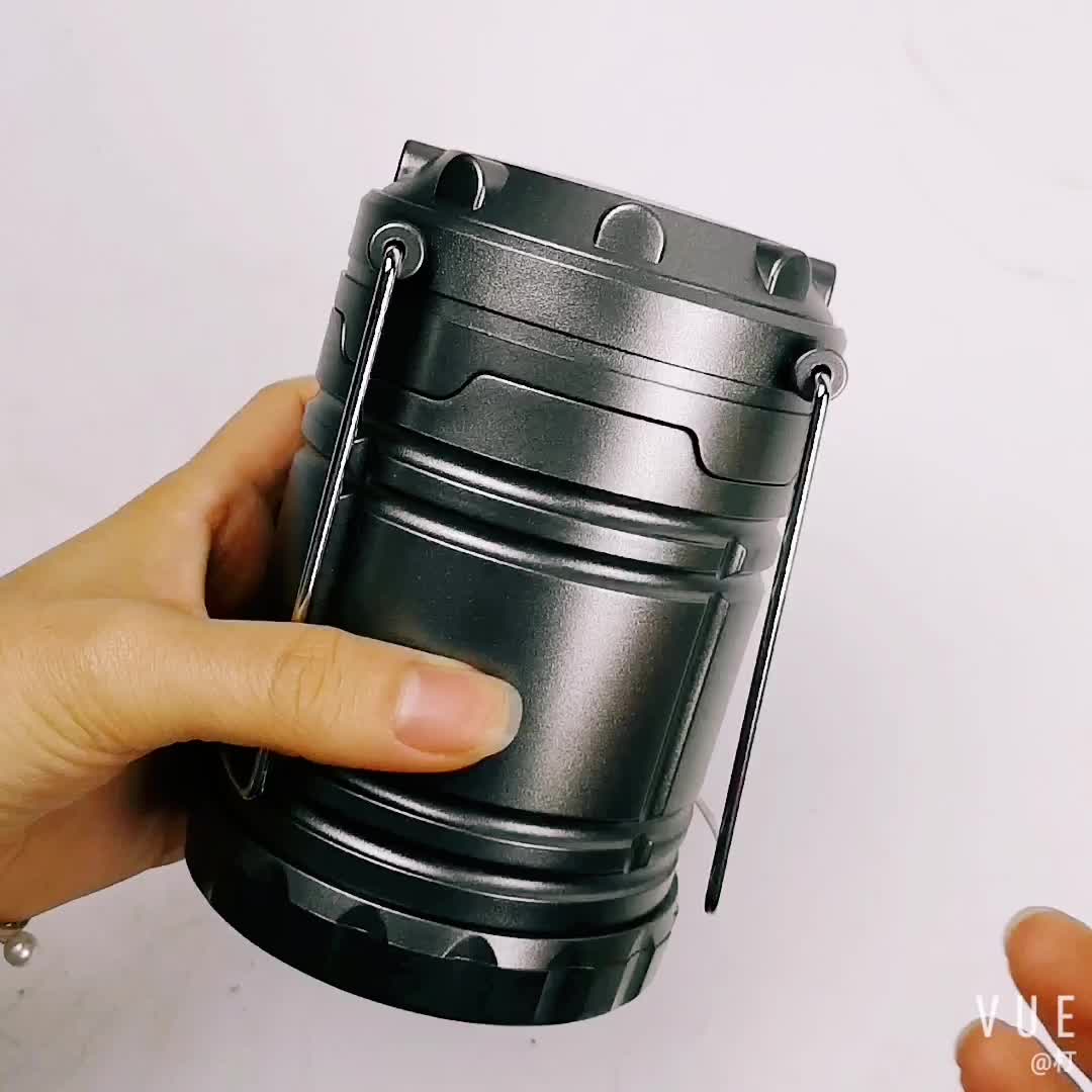 Cob Camping Lamp Collapsible Light Outdoor Hiking Portable Led Camping
