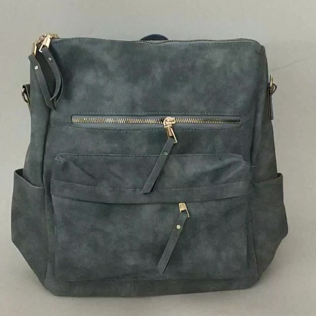Women Leather Backpack With Guitar 