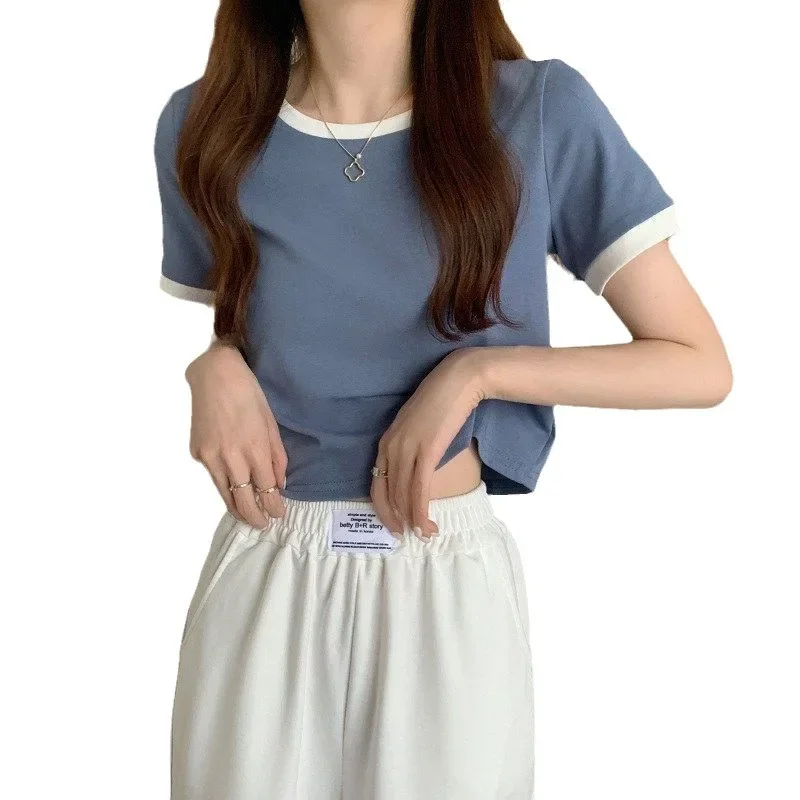Summer base body-friendly short brand short sleeve T-shirt with a…