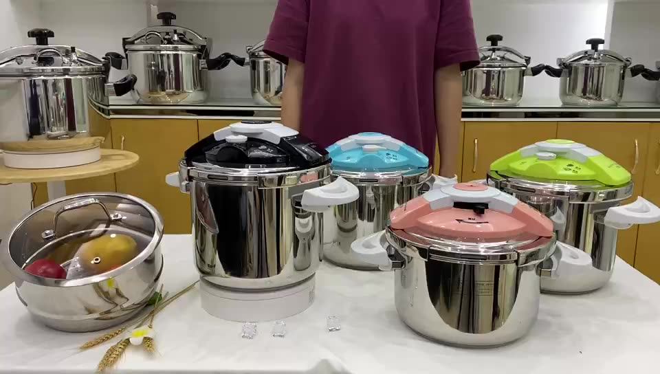 304 Stainless Steel Pressure Cooker 22cm Big Commercial Induction