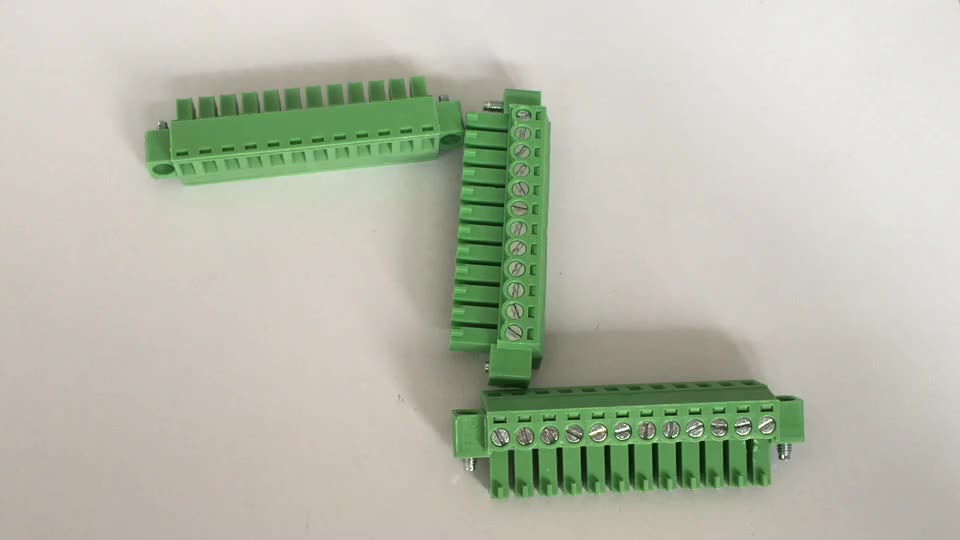 14 Pin 5.08 Mm Plugin Automotive Male Female Green Terminal Block