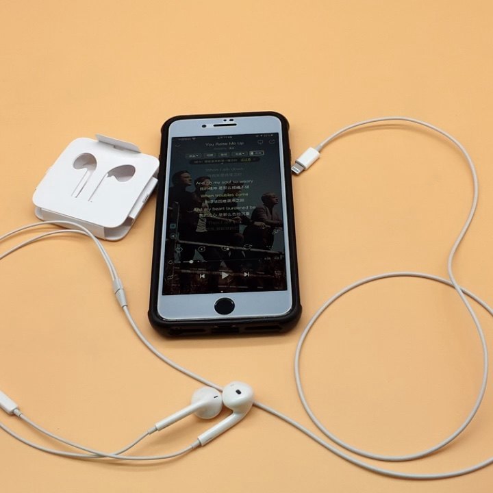 Mobile Phone 8pin Wired Headphones Audio Earphone Earpod Hand Free