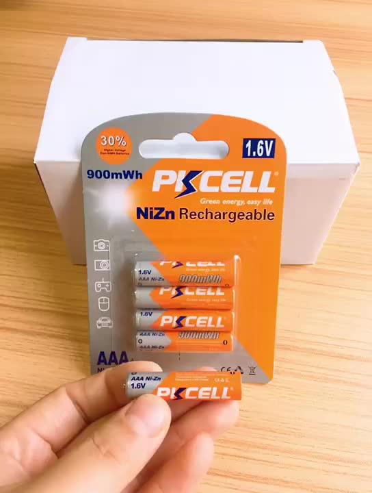 Aaasize 1.6 Volt Rechargeable Battery Nickelzinc Batteries Rated At