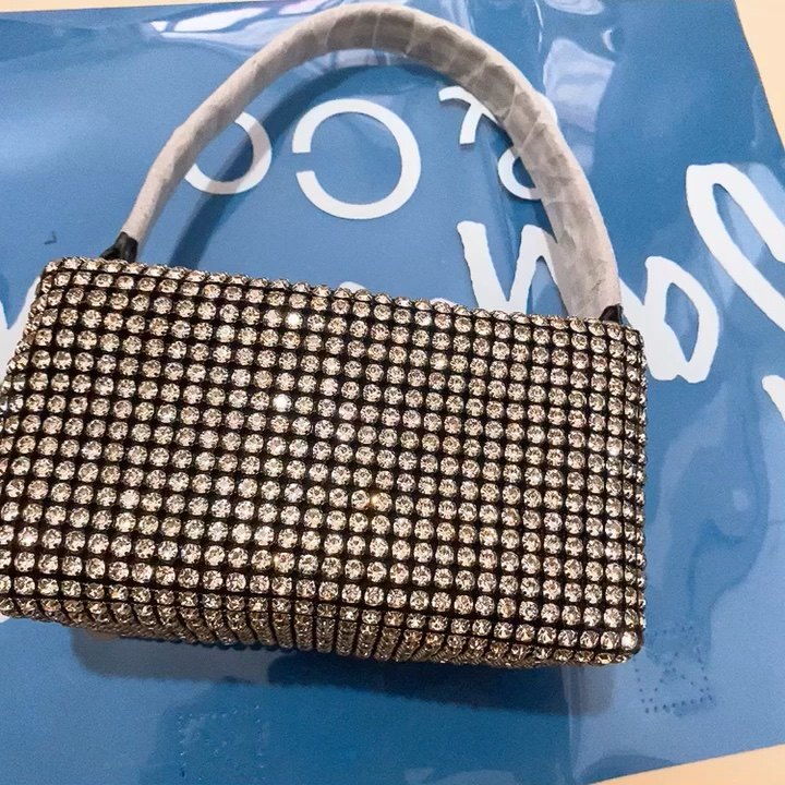 Luxury Rhinestone Shoulder Bag Bling Shiny Clutch Purse Handbags Chic Sparkly Evening Bags Women