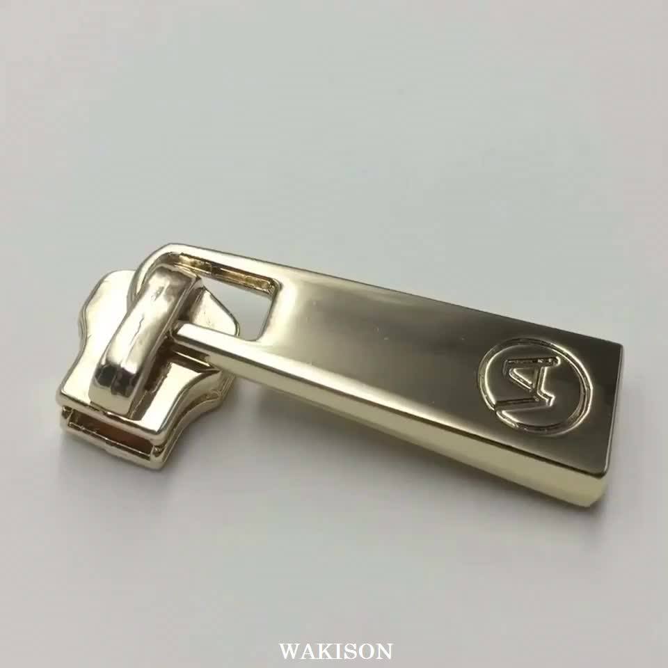 Oem Factory Custom Brand Logo Nickel Free Ykk Metal Zipper Slider