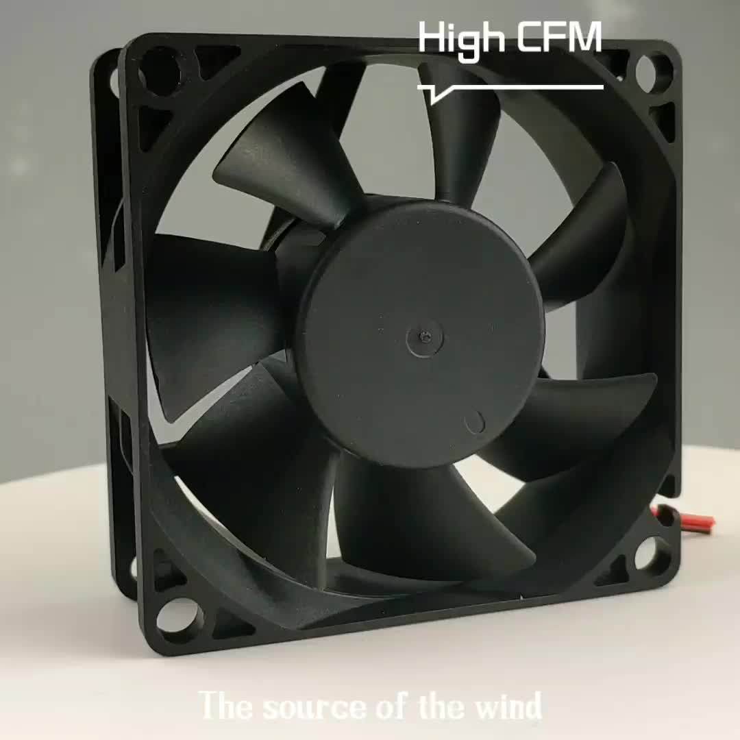 Industrial Fan 70mm 70x70x25mm Power Consumption Dc 12v 24v Axial