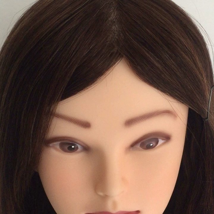 ヘアマネキンヘッド100 人毛美容師用 Buy 練習ヘッド、ヘアスタイリングヘッドマネキン、美容学校マネキンヘッド Product on