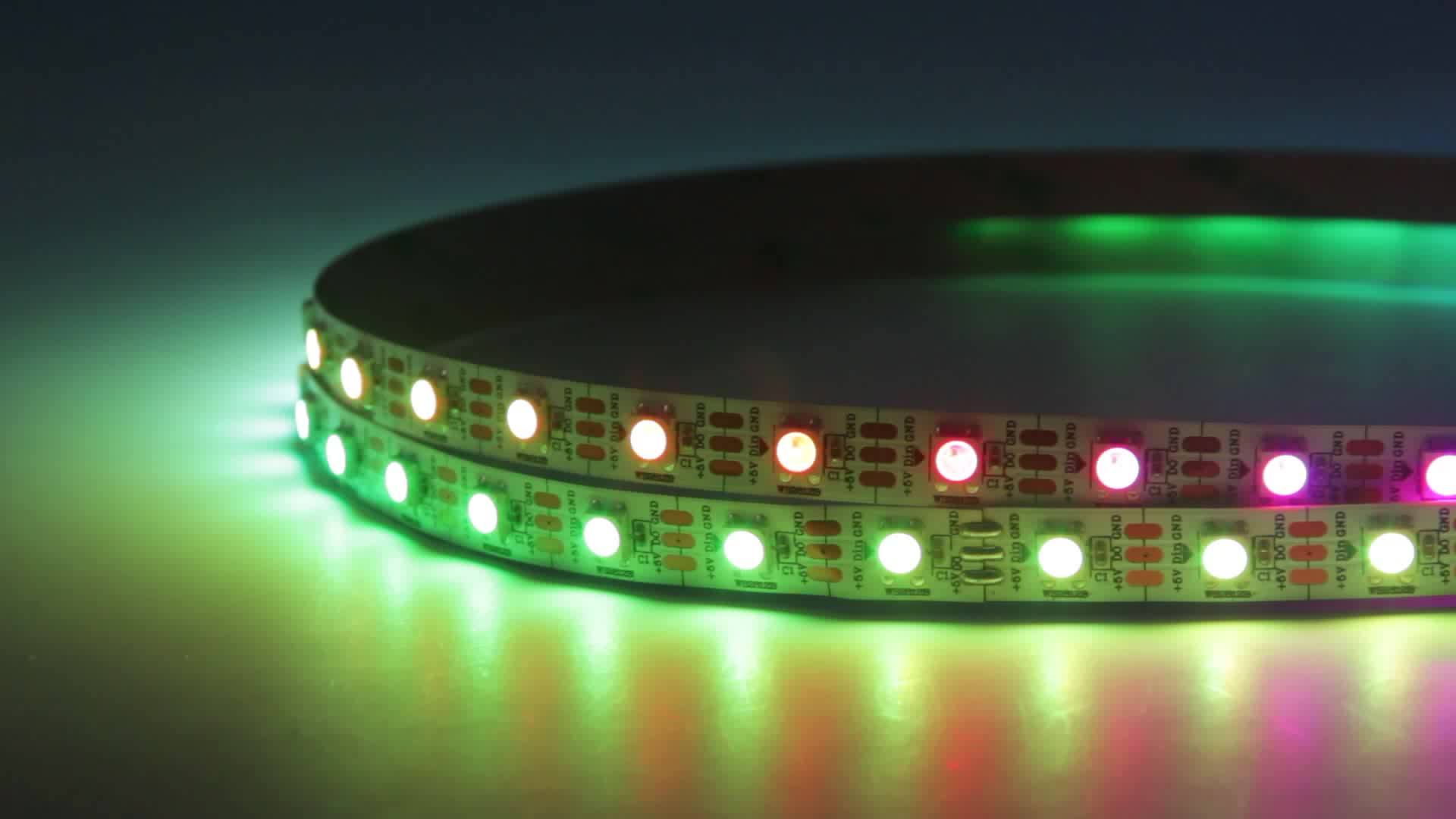 Magic Rgb Led Strip Chasing Light Ws2812 2811 2812b 60 Leds/m White