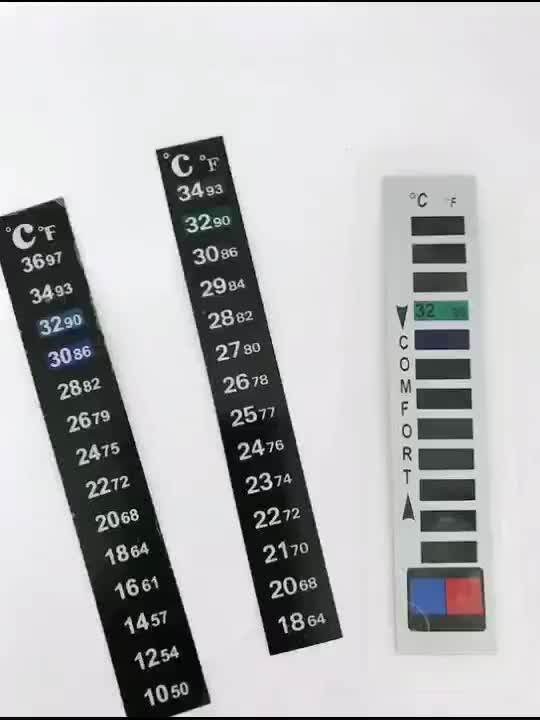 Oem Custom Design Liquid Crystal Thermometer Strip Buy Thermometer