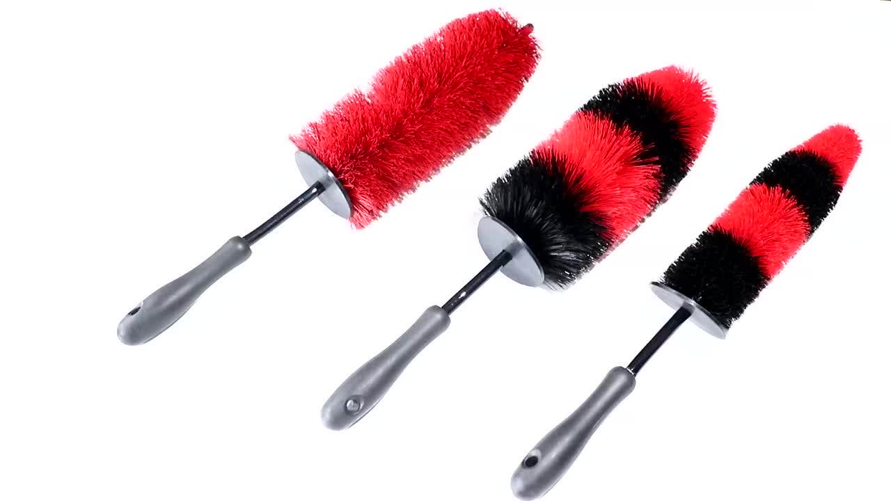 Handle Anti Skid Long Handled Car Tyre Cleaning Wash Pp Wire Brush