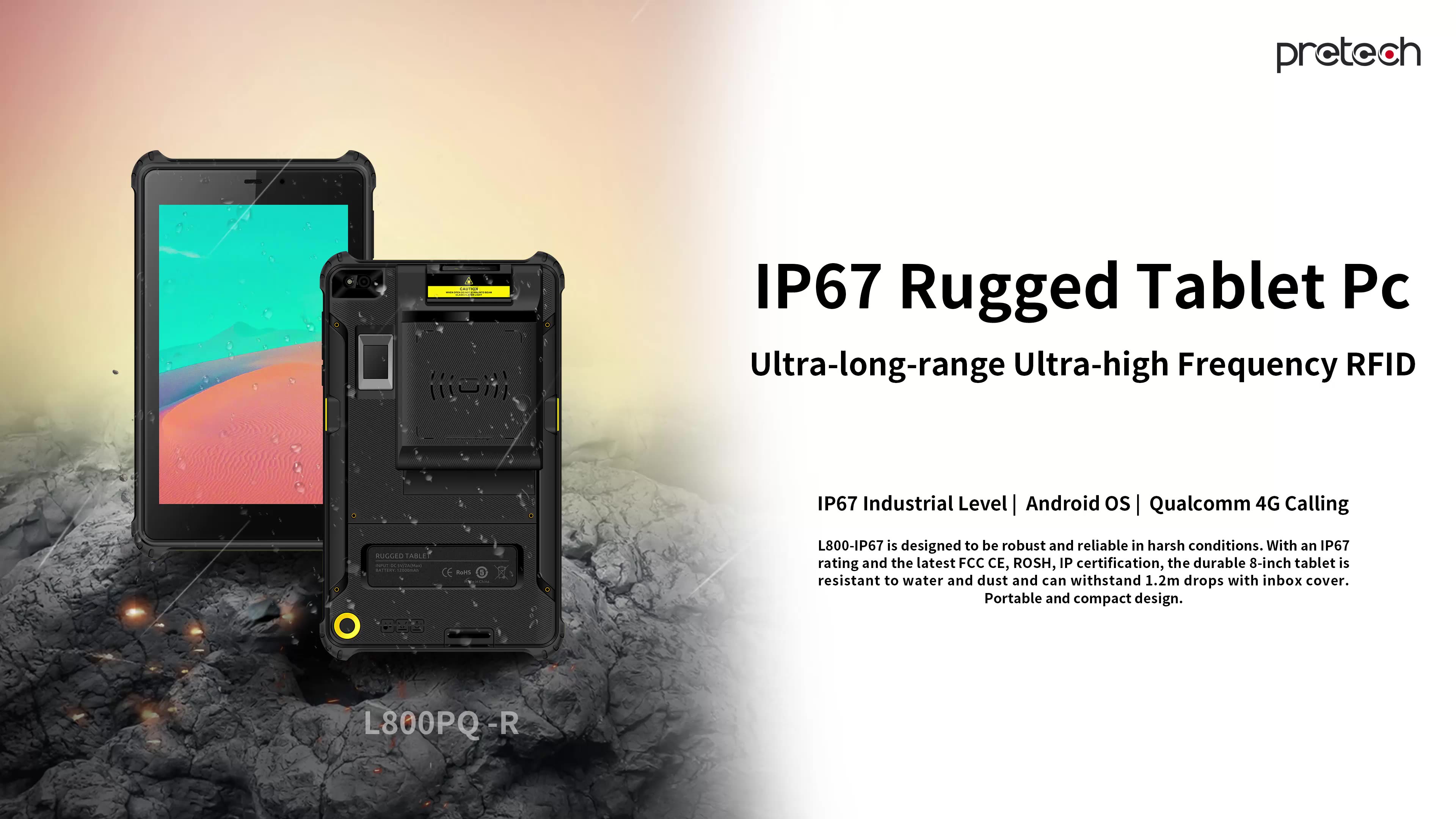 Fingerprint Scanner Rfid Nfc Rugged Tablet Shockproof Tablet Rfid