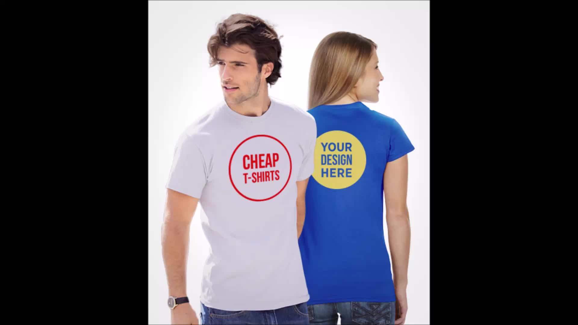 T Shirt Wholesale Cheap Cotton Polyester Blend Custom Printed Cheap T Shirt Manufacturer In