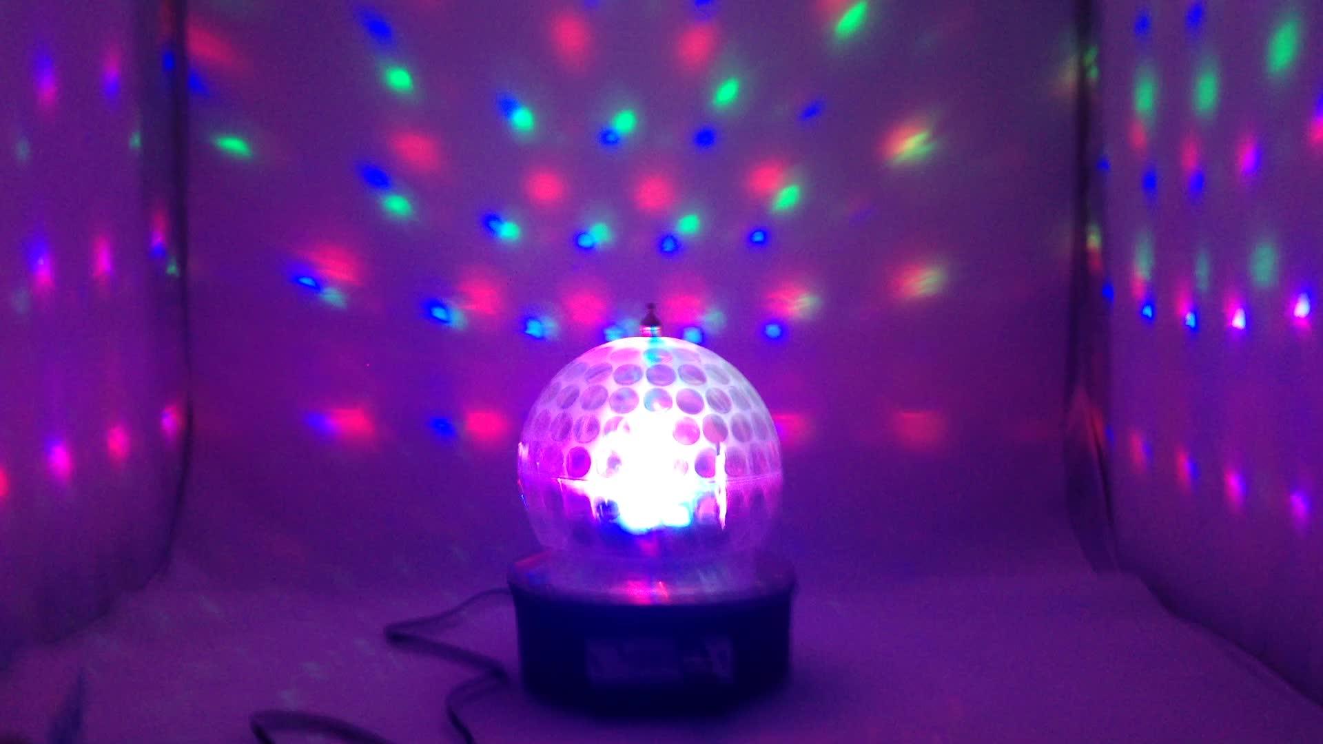 Dj Stage Lighting Rgb Crystal Led Magic Ball Light Digital Lamp
