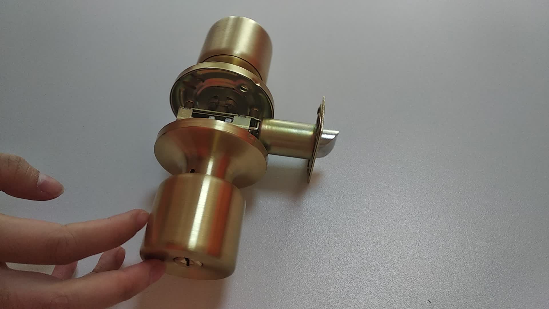 Two Way Balcony Handle Door Cylinder Ball Lock Pull Round Knob Buy