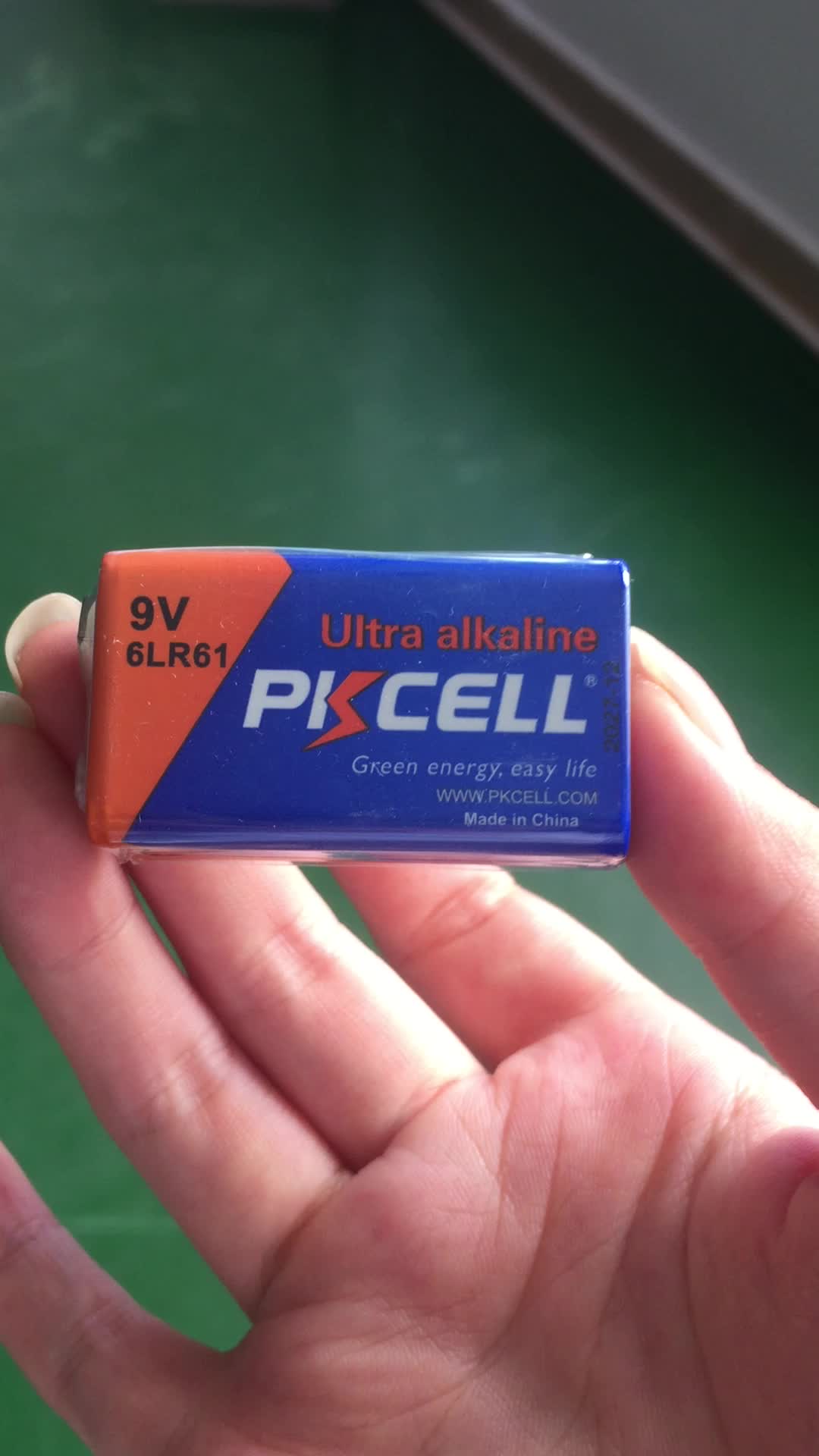 Shenzhen Factory Super Alkaline Battery 9 Volt 6lr61 Battery 1 5v 6am6 