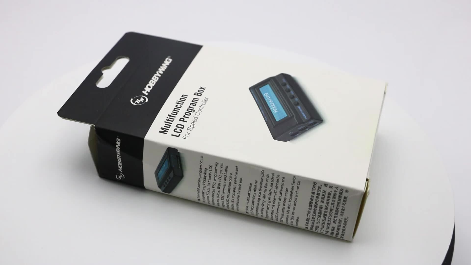 HobbyWing-多機能液晶プログラムボックス,2in 1,電圧検出付き