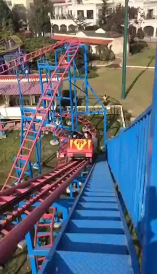 High Amusement Park Equipment Rides Big Folded Roller Coaster For Sale