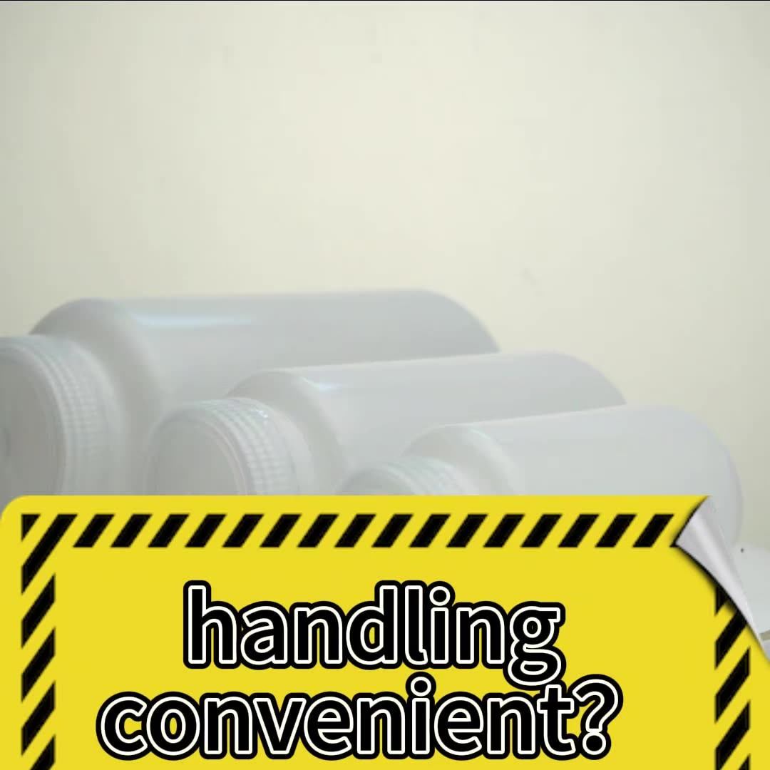 500ml Wide Neck Lab Chemical Reagent Hdpe Bottle White Wide Mouth