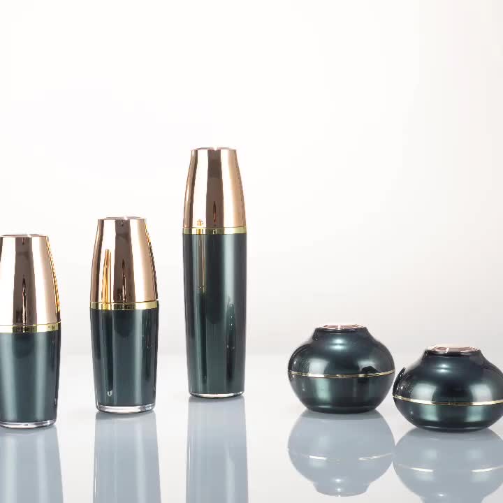 30ml 50ml Golden Acrylic Airless Pump Moisture Serum