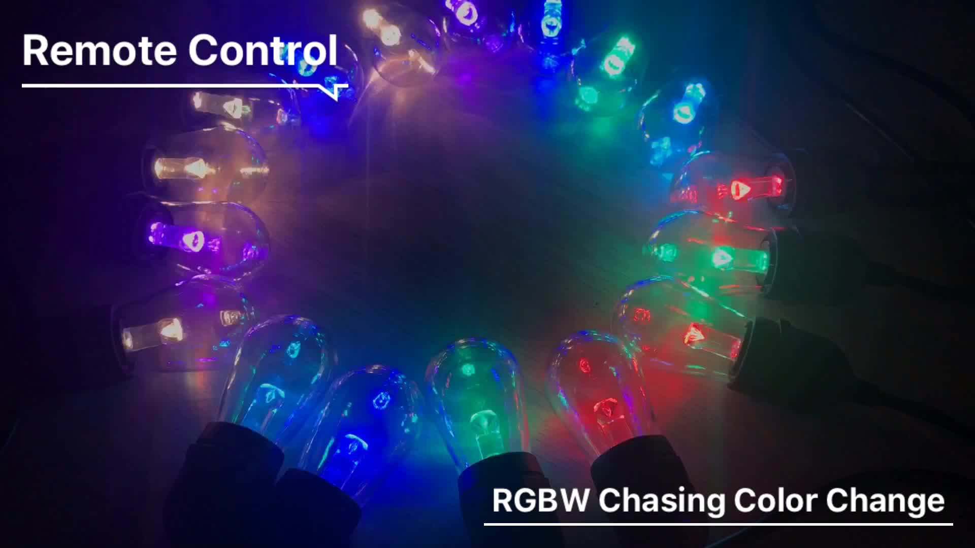 Chinlighting Outdoor Decorative Rc Rgb S14 Shatterproof Plastic Bulb