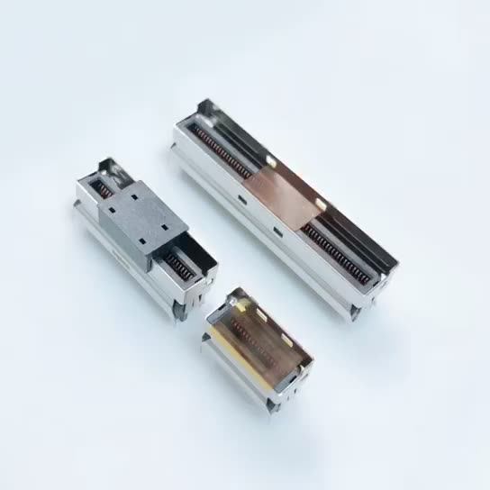 Amphenol MCIO 38Pin 立式连接器(Mini Cool Edge) G42V11312HR阿里巴巴