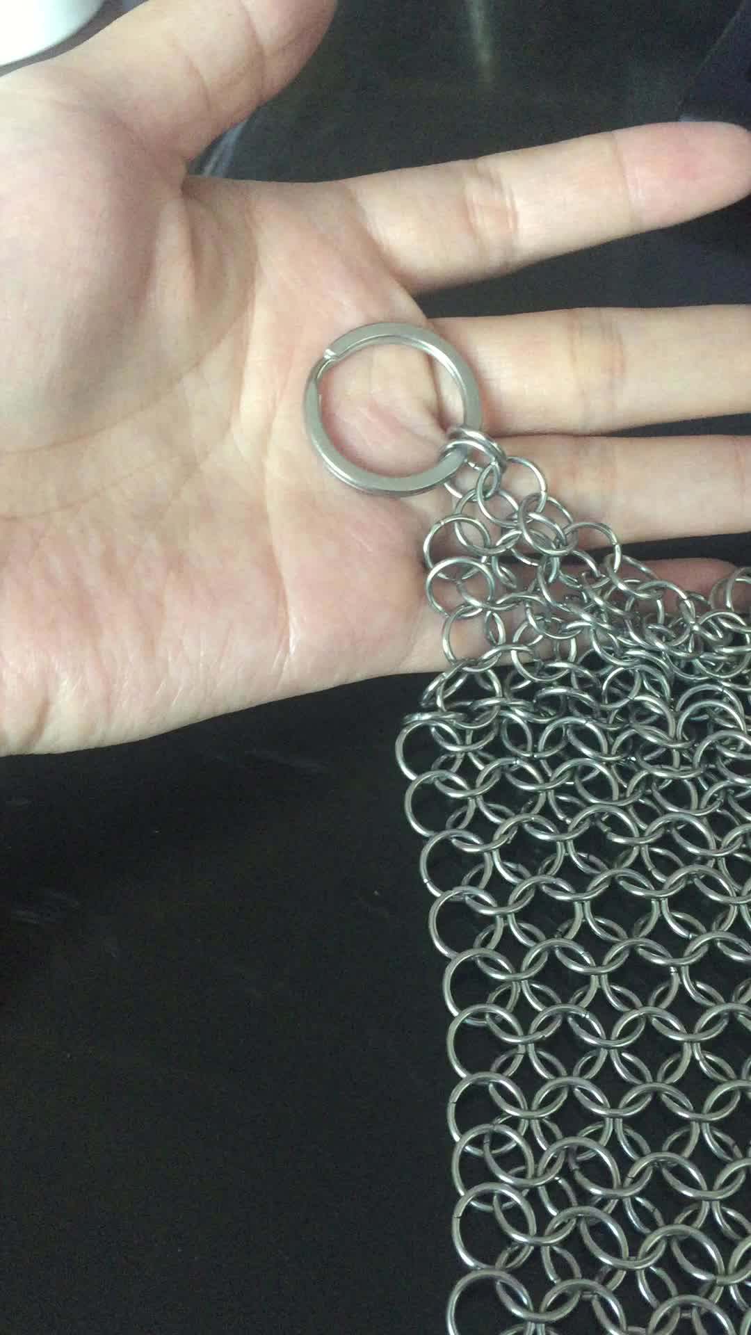 Stainless Steel Ring Mesh Cast Iron Cleaner Buy Cast Iron Cleaner