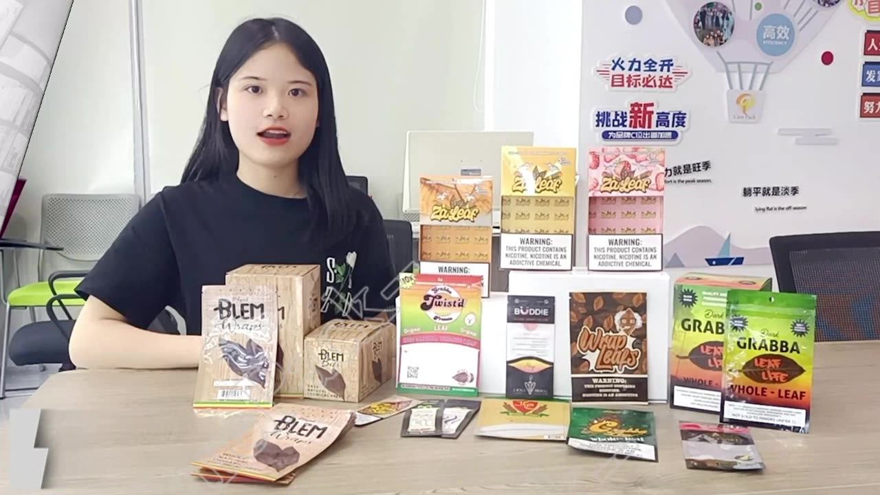 Custom Tobacco Cigar Humidor Bag Smell Proof Foil Cigarette Wrap 100