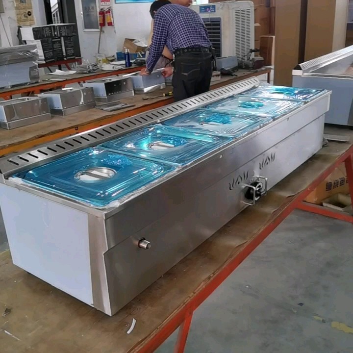 Catering Buffet Equipment Table Top 8pan Lp Gas Bainmarie Buffet