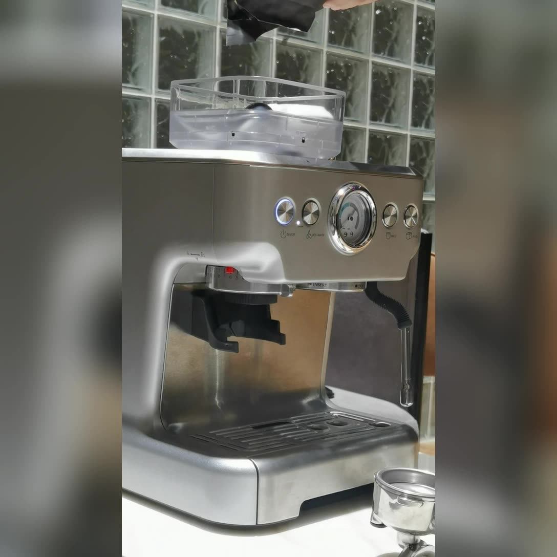 120v 2.7l 1500w 58mm Filter 20bar Ulka Pump Bean To Cup Espresso Coffee Machine Coffee Maker