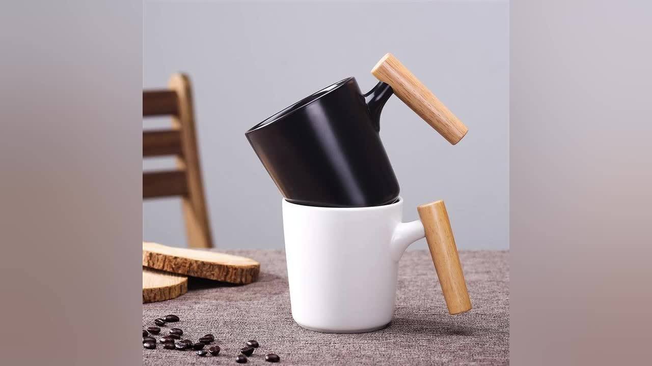 Black And White Lead & Cadmiumfree Porcelain Coffee Mug Ceramic With