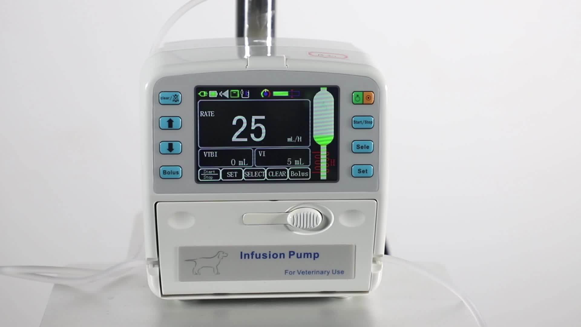 Portable Veterinary Infusion Pump With Heating Function And Battery