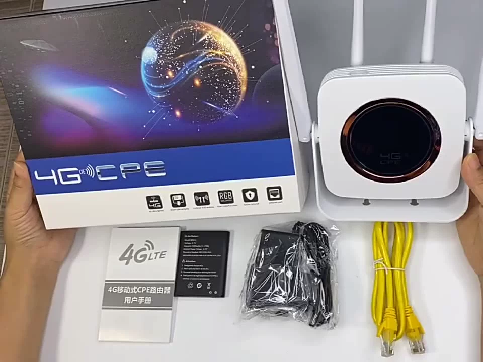 CPE904 300Mbps 4G Wifi Router Unlocked Wireless 4G Router With SIM Card Slot 4Pcs Antenna LAN Port Support 32 Users