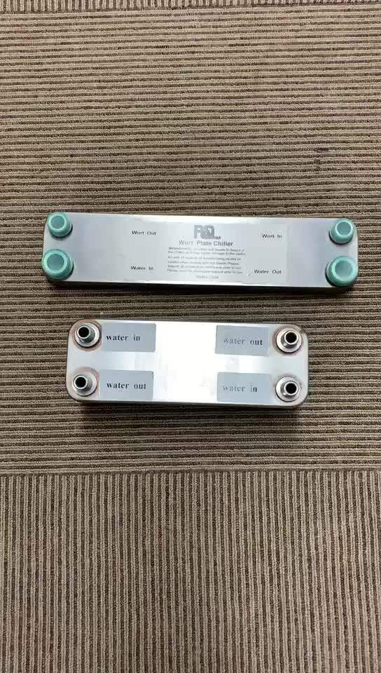 Economy Counterflow Chiller 10 plates homebrewing plate Chiller 1/2 male BSP X 3/4 male Garden