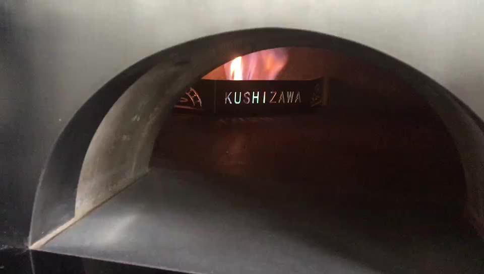 Outdoor Wood And Gas Pizza Oven Japanese Burner Restaurant Equipment