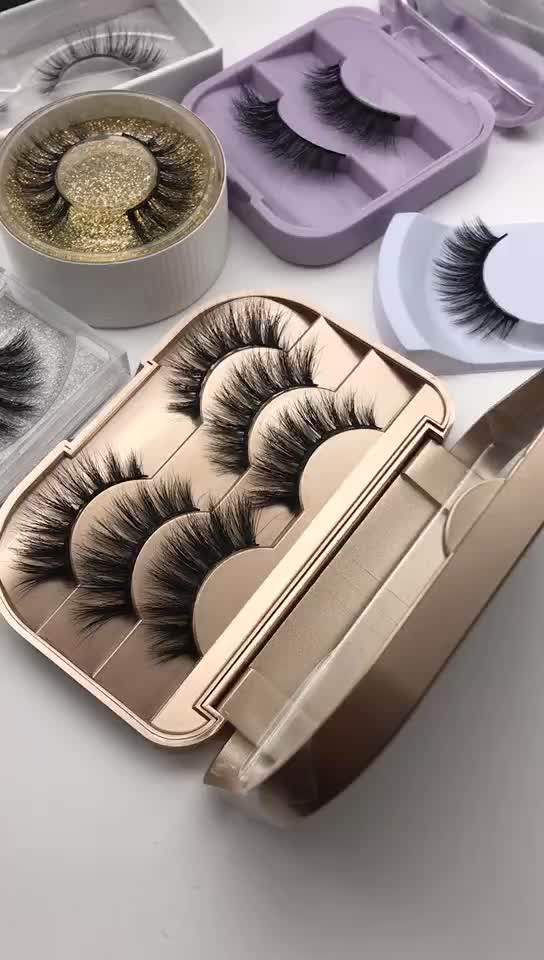 Best Seller Faux Mink Fur Eyelashes With Eyelash Curler