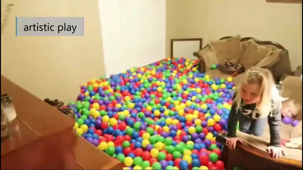 Wholesale Commercial Baby Play Colorful Plastic Black Ball Pit Balls