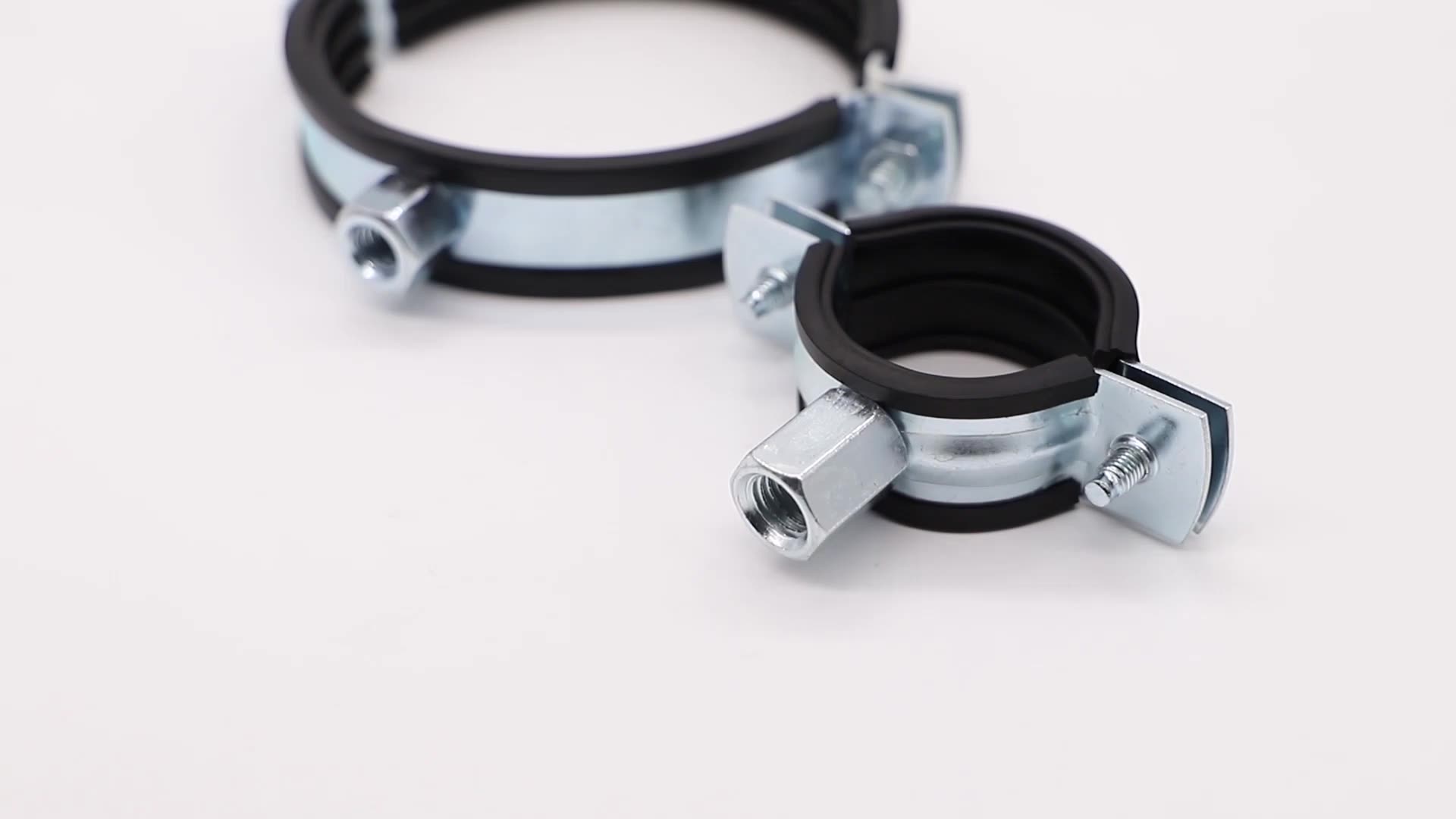 2022 New Pipe Galvanized Fixing Clamp Pipe Clamps 1 Hanger Rubber