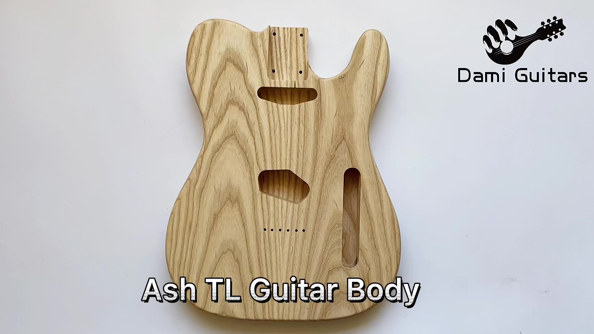 Custom Ash Electric Guitar Body Unfinished Replacement Barrel Tl Guitar Body With Humbucker