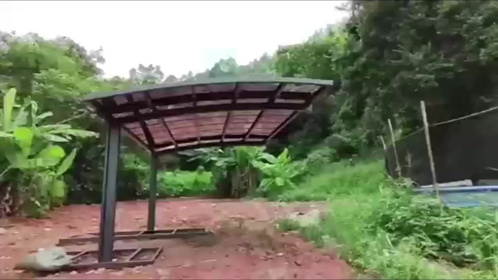 Structure Pipe Tensile Car Parking Shed Canopy Metal Port Frame Wash Aluminum Alu Carport