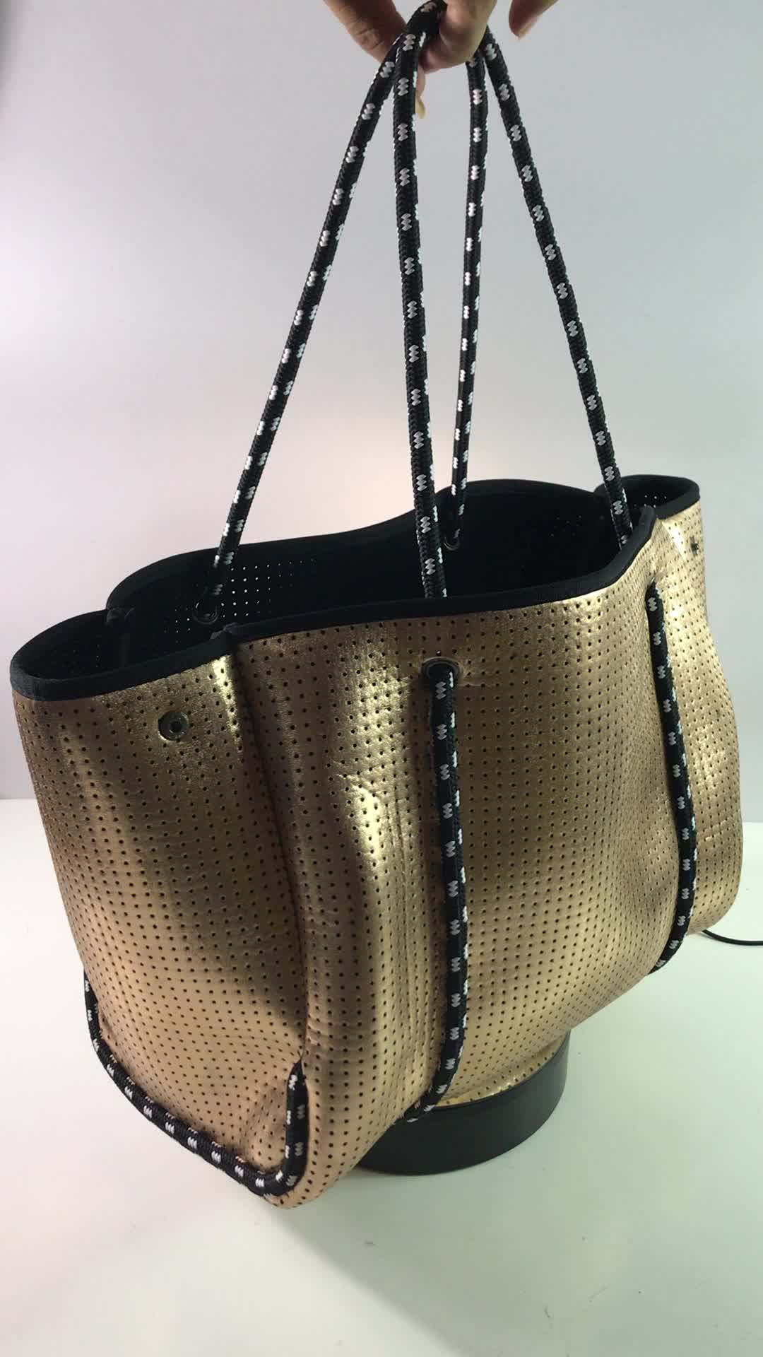 Large Capacity Handbags Waterproof Neoprene Bags,Big Neoprene Bag Women