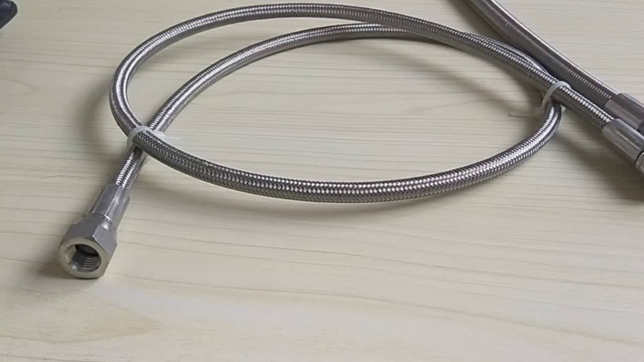 High Pressure Stainless Steel Braided Teflon Fuel Line Oil Gas Hose