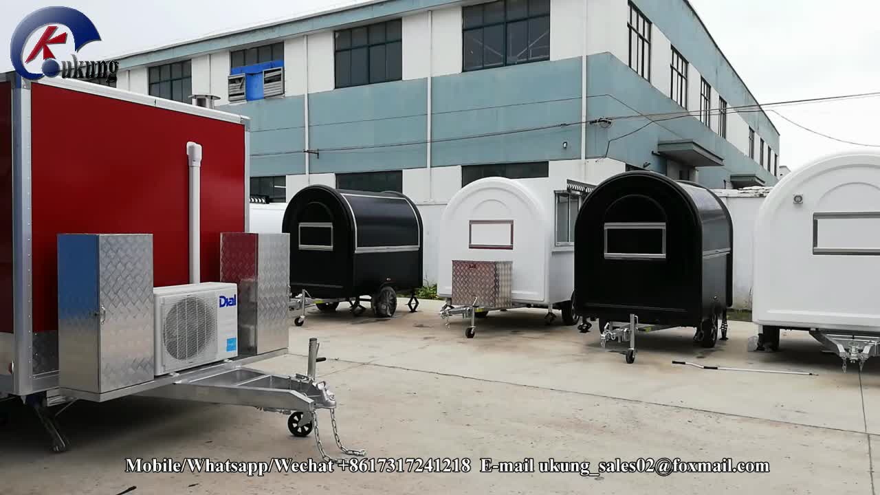 Ukung 2021 Hot Sale Food Stall Mobile Food Cart Motor Food Cart Grill