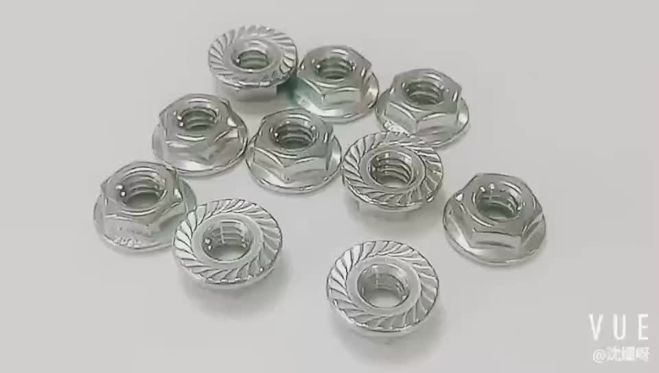 M6 M7 Din6923 Stainless Steel Customization Hex Flange Nuts Buy Hex
