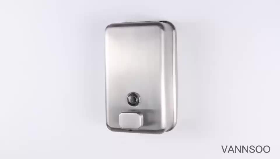 Stainless Steel Square Soap Dispenser Soap Dispenser Wallmounted Soap